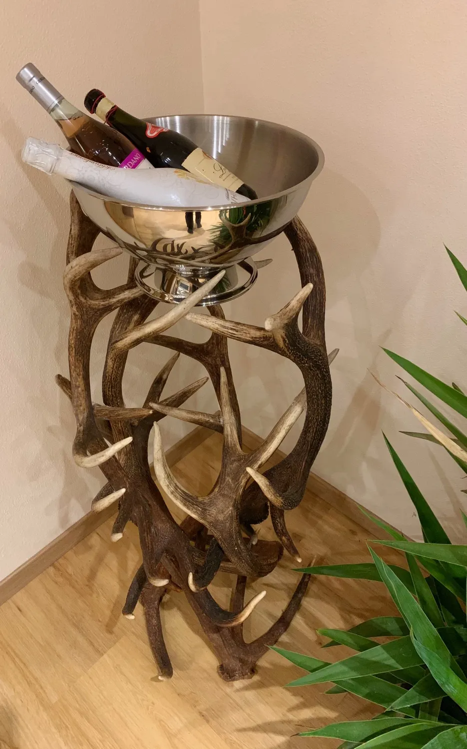 Oh My Deer Exklusiv champagnekøler i træ massiv