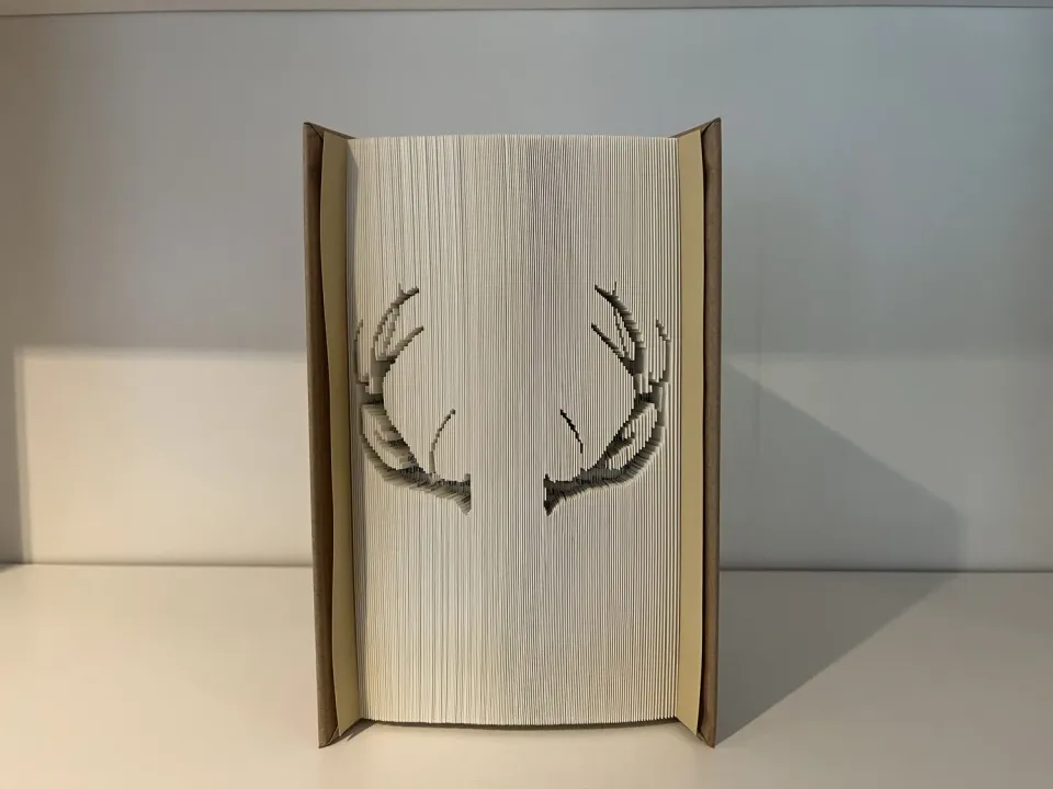 Oh My Deer Bookorigami Geweih foldet bogkunst gevir