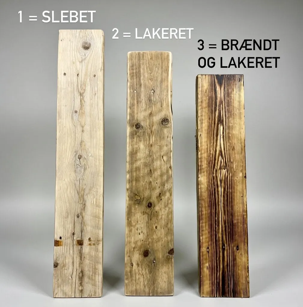 Genbrugstru00e6 vu00e6ghylde lakeret 90 cm 14 cm dyb