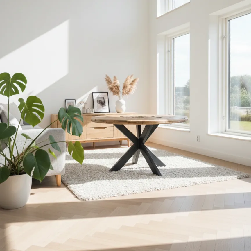 Kabeltromlen Sofabord kabeltromle Ø80 lakeret