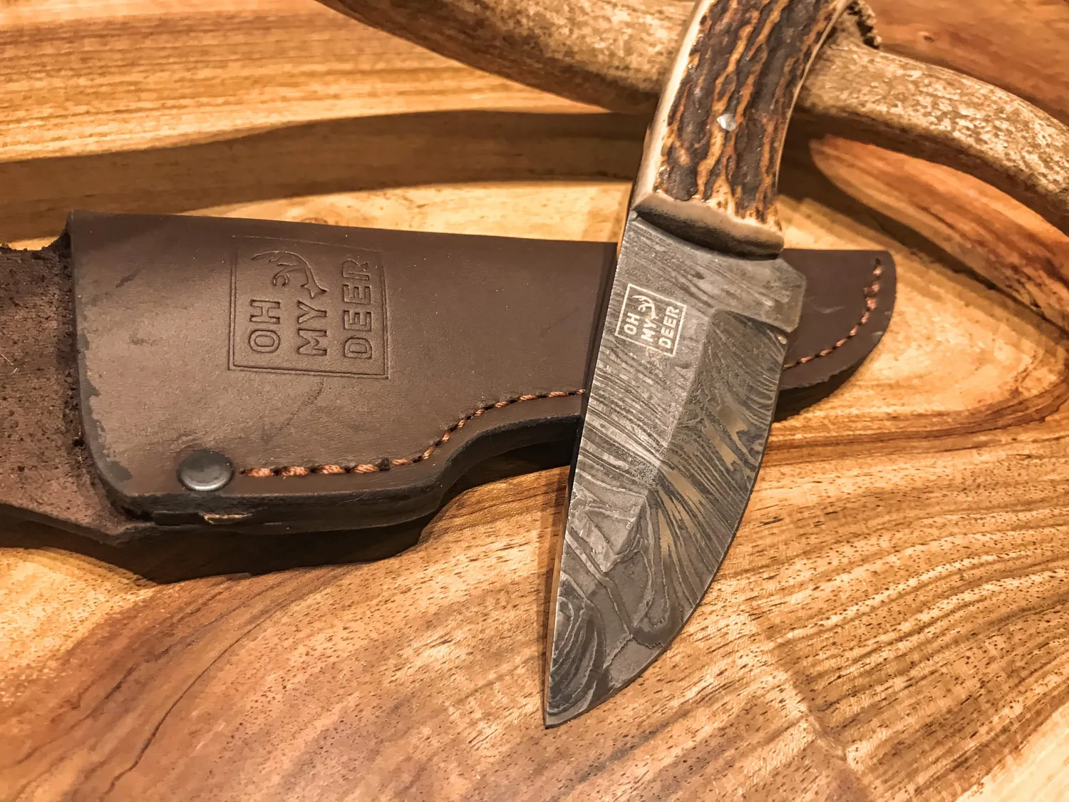 Oh My Deer Trachtenmesser kniv damaststål