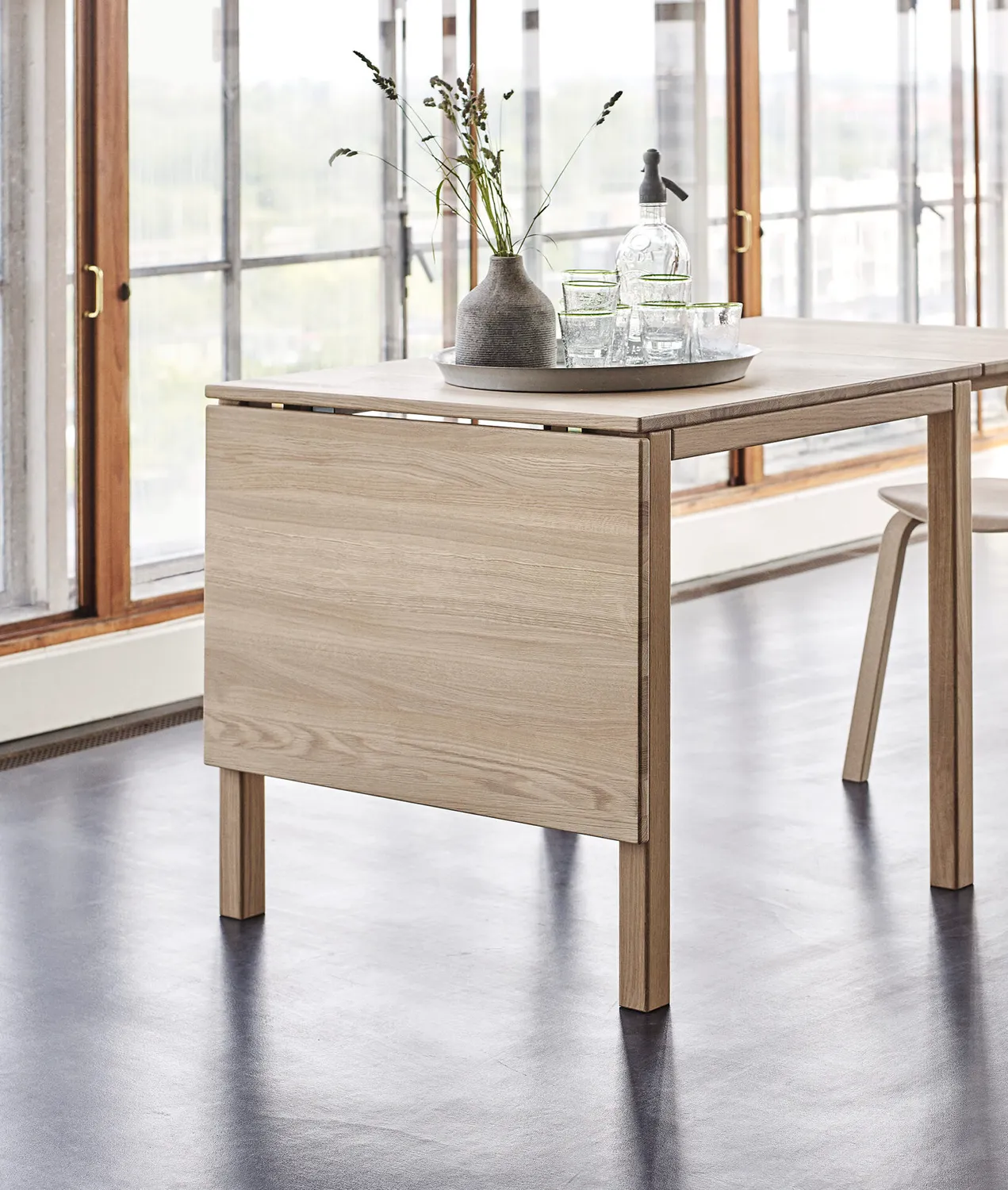 Haslev Klassik spisebord klapbord foldbart