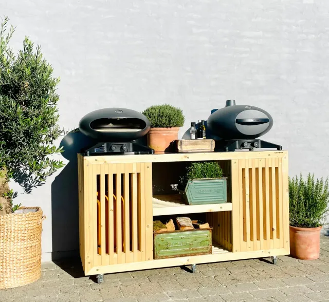 Kabeltromlen Nye Traller luksus grillbord 160 cm med topplade