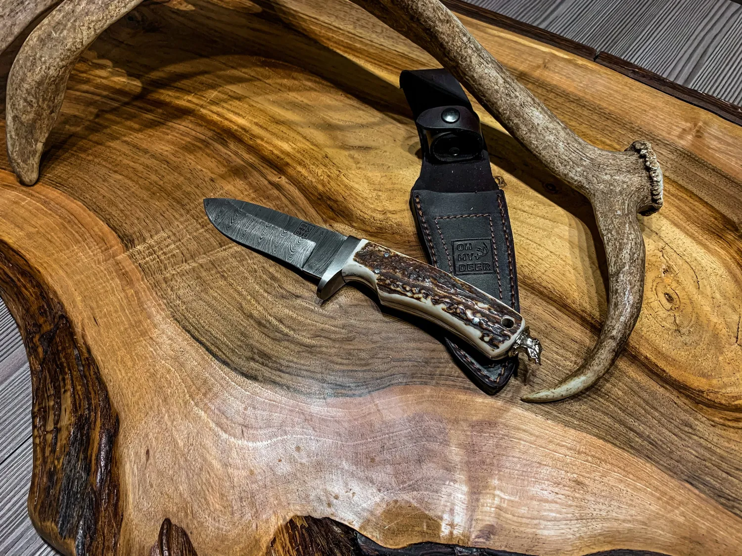 Oh My Deer Damascus Jagdmesser jagtkniv damaskus