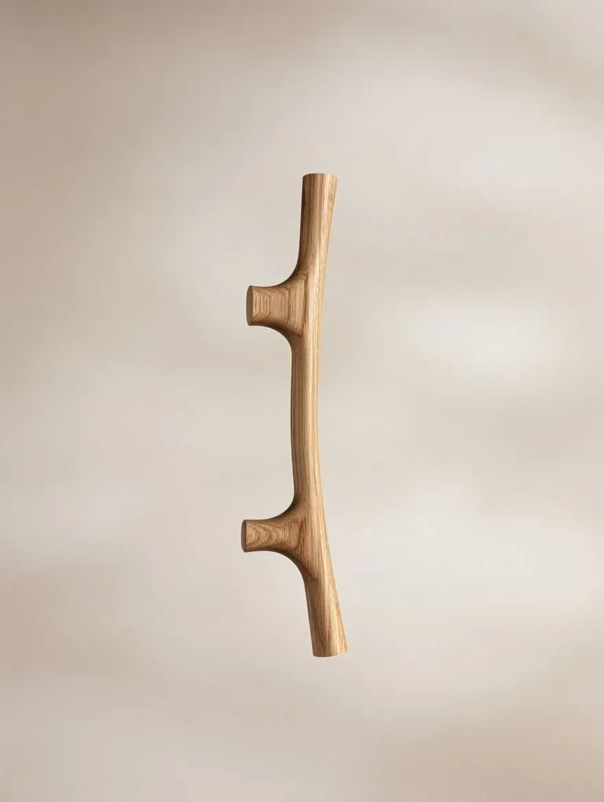Habitables Bones dørhåndtag eg 60 cm enkelt massivt træ