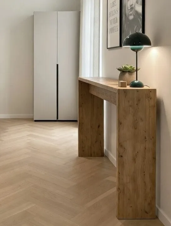 Kabeltromlen Konsolbord Genbrugsplanker 100 cm lakeret