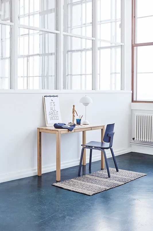 Haslev Klassik skrivebord massivt træ